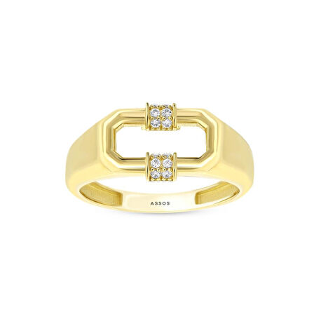 Tasarım Altın Yüzük - 14K - 2.73gr