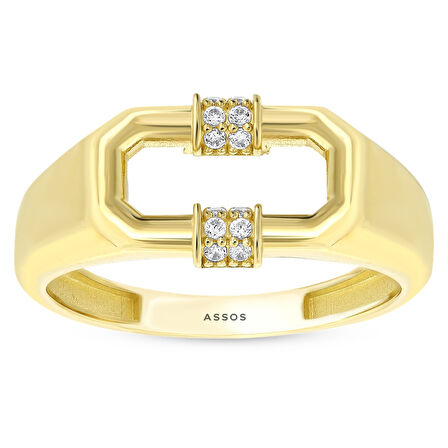 Tasarım Altın Yüzük - 14K - 2.73gr