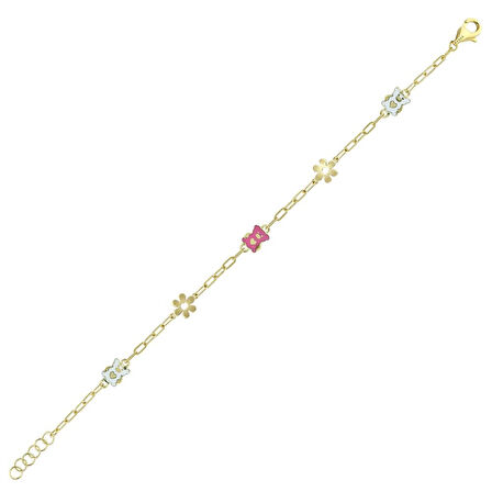 Figürlü Altın Çocuk Bileklik - 14K