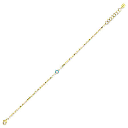 Altın Nazar Boncuklu Bileklik - 14K