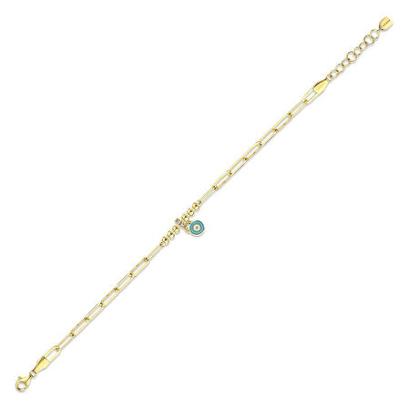 Altın Nazar Boncuklu Bileklik - 14K