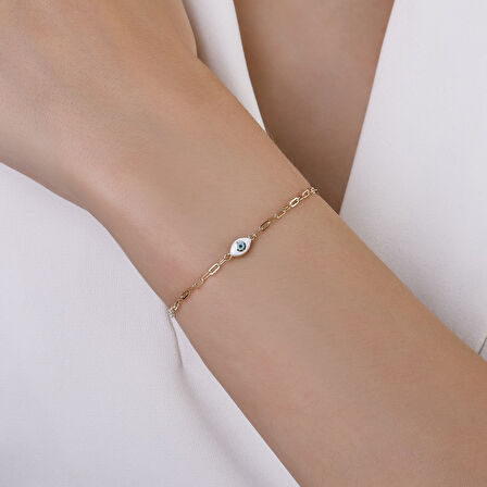 Altın Gözlü Kolye - 14K