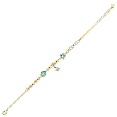 Altın Figürlü Bileklik - 14K