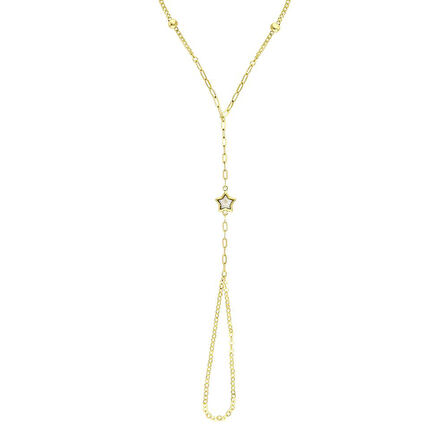 Altın Yıldız Figürlü Şahmeran Bileklik - 14K