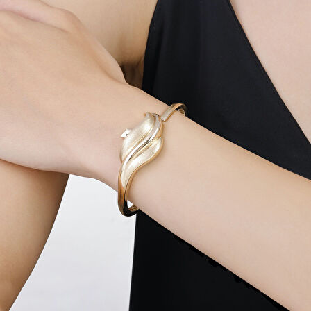 Altın Tasarım Kelepçe - 14K