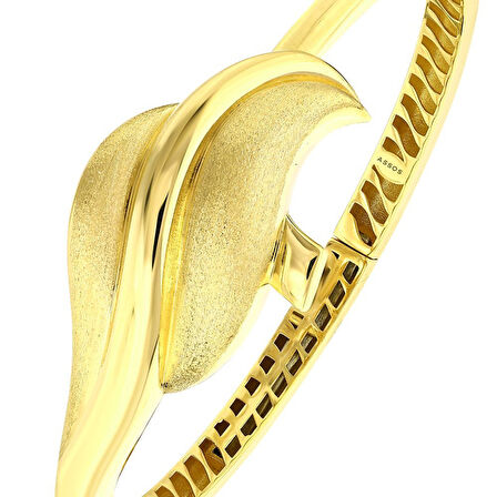 Altın Tasarım Kelepçe - 14K