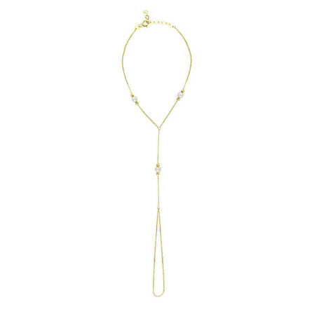 Altın İncili Şahmeran Bileklik - 14K