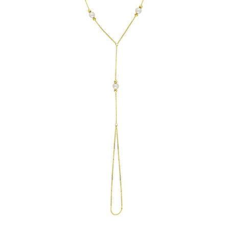 Altın İncili Şahmeran Bileklik - 14K