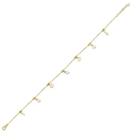 Altın Tasarım Halhal - 14K