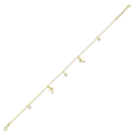 Altın Balık Figürlü Halhal - 14K