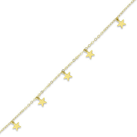 Altın Yıldız Figürlü Halhal - 14K