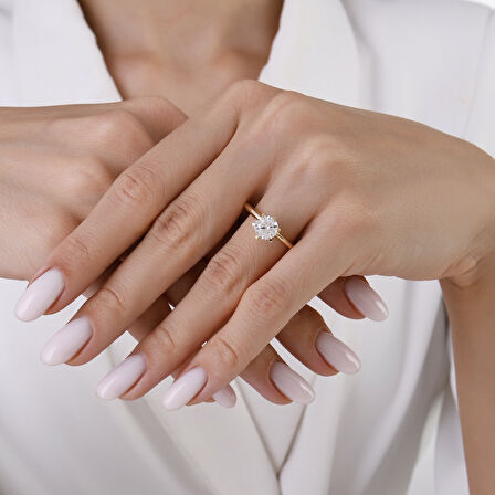 Altın Tektaş Yüzük - 14K