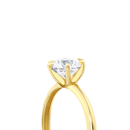 Altın Tektaş Yüzük - 14K