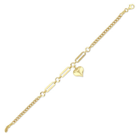 Altın Kalp Figürlü Bileklik - 14K