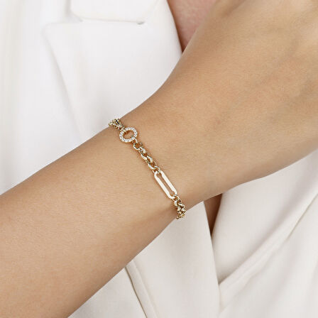 Altın Tasarım Bileklik - 14K