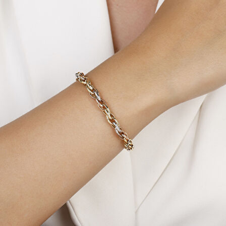 Altın Zincir Bileklik - 14K