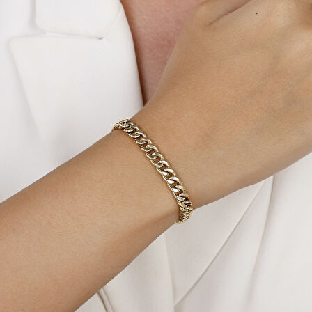 Altın Zincir Bileklik - 14K