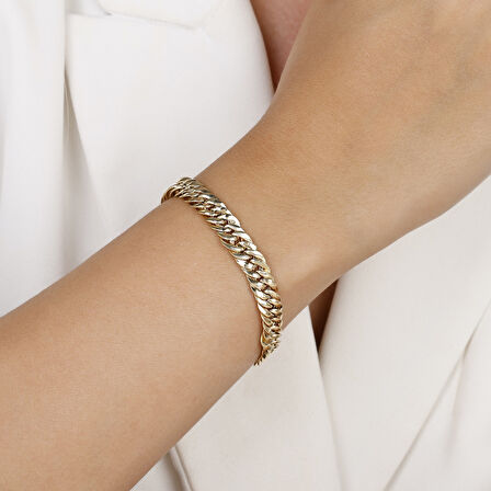 Altın Zincir Bileklik - 14K