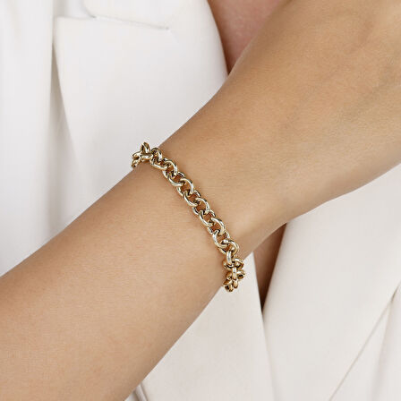 Altın Zincir Bileklik - 14K