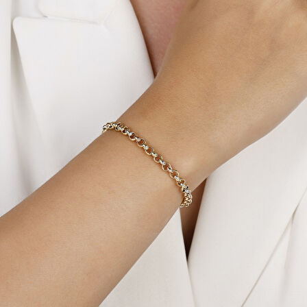 Altın Zincir Bileklik - 14K