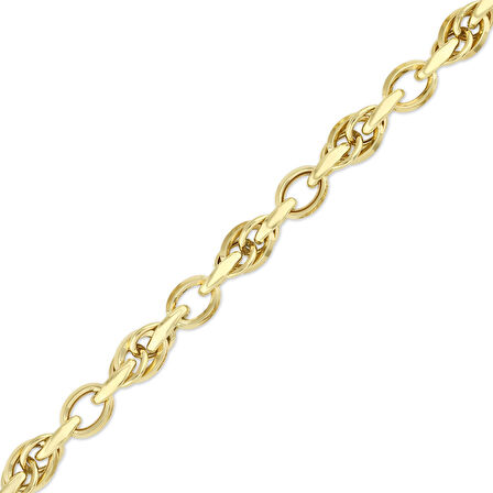 Altın Tasarım Zincir Bileklik - 14K