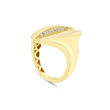 Altın Tasarım Yüzük - 14K