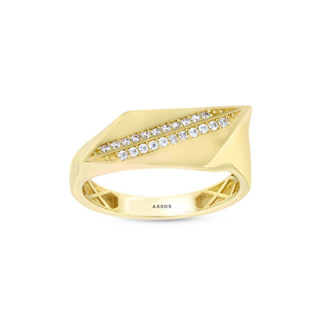 Altın Tasarım Yüzük - 14K