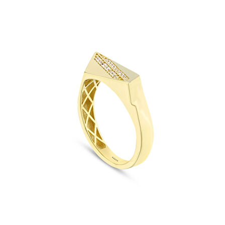 Altın Tasarım Yüzük - 14K