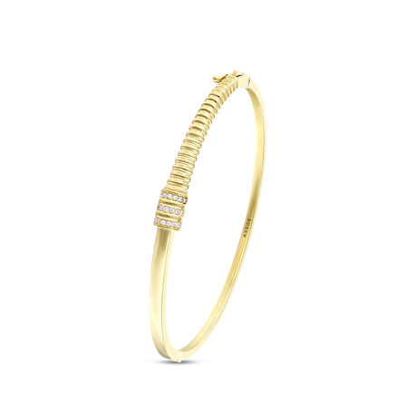 Altın Tasarım Kelepçe - 14K