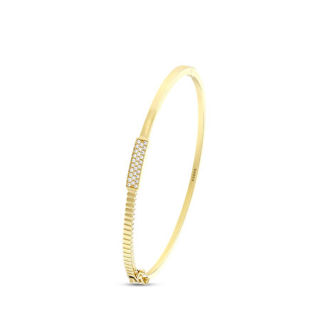 Altın Tasarım Kelepçe - 14K