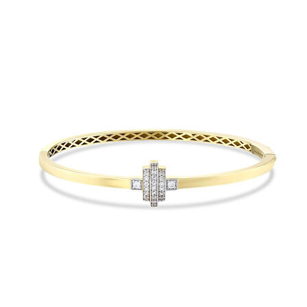 Altın Tasarım Kelepçe - 14K