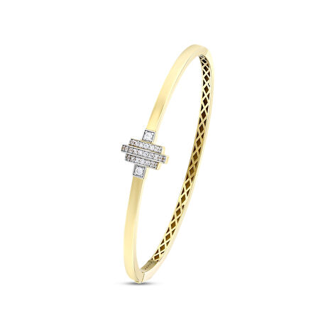 Altın Tasarım Kelepçe - 14K