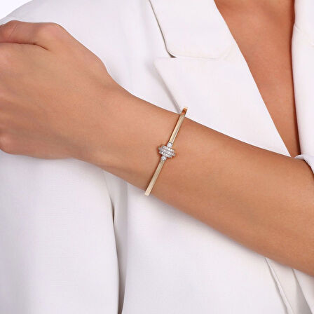 Altın Tasarım Kelepçe - 14K