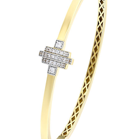 Altın Tasarım Kelepçe - 14K