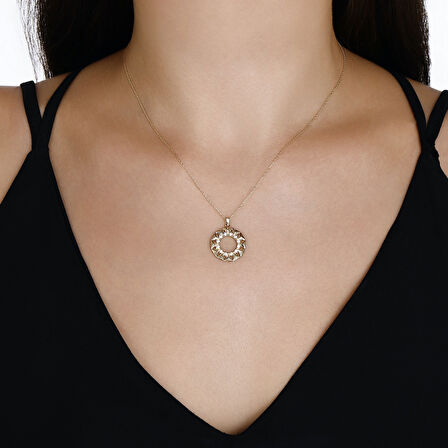 Altın Tasarım Kolye - 14K