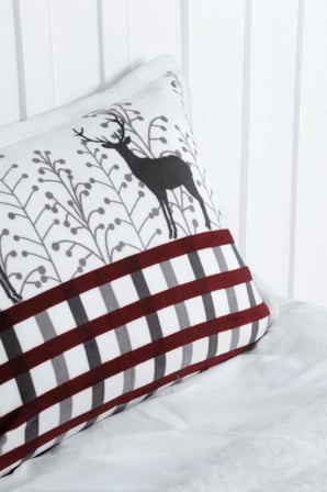 Merinos Comforter Çift Kişilik Yorgan Set Deer Gri