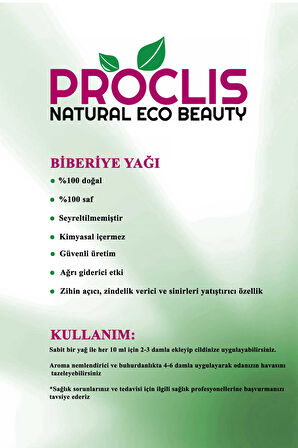 PROCLİS 3 Adet %100 Doğal Biberiye Yağı - Saf Biberiye Uçucu Yağı 10ml