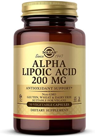 Solgar Alpha Lipo Acid 200 mg 50 Kapsül