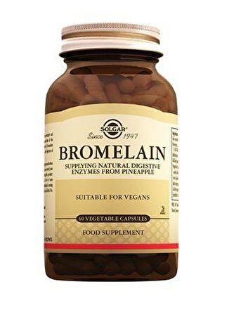 Solgar Bromelain 150 mg 60 Kapsül