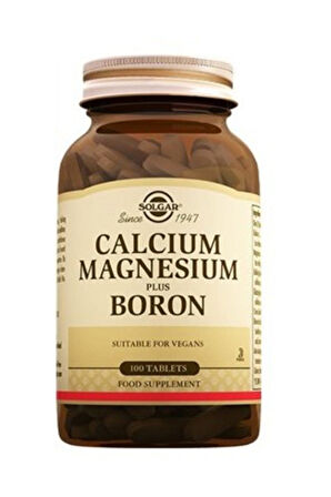 Solgar Calcium Magnesium Plus Boron 100 Tablet