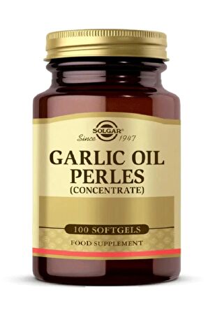 Garlic Oil Perles 100 Kapsül