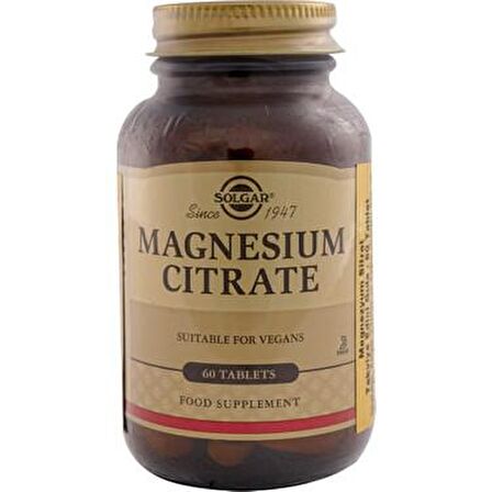 Solgar Magnesium Citrate 200 mg 60 Tablet