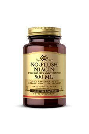 No Flush Niacin 500 Mg 50 Kapsül