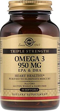 Solgar Omega-3 950 mg 50 Kapsül