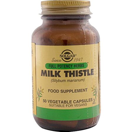 Solgar Milk Thistle 50 Kapsül