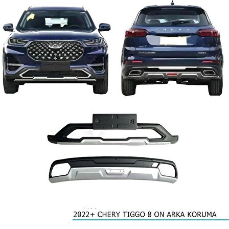 Cherry Tiggo 8 Pro Ön-Arka Tampon Koruması  2022+ Sonrası Uyumlu