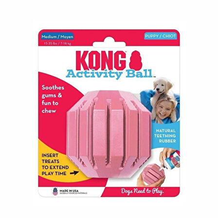 Kong Activity Ball Çok Amaçlı Yavru Köpek Oyuncağı M