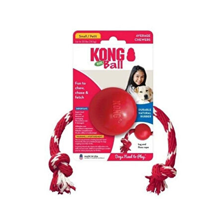 Kong İp Sallantılı Top Köpek Oyuncağı S