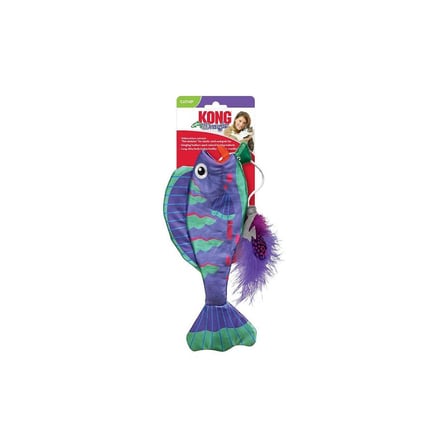 Kong Wrangler Balık Peluş Kedi Oyuncağı 