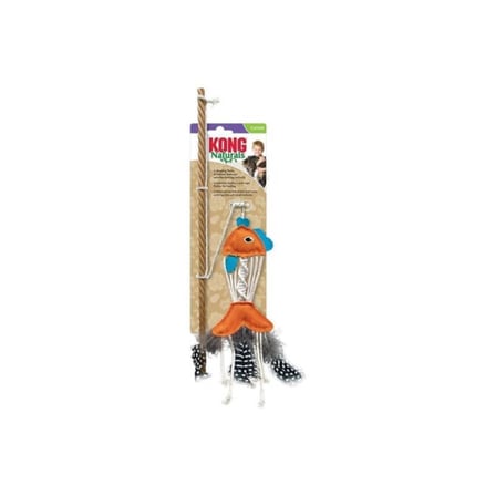 Kong Naturals Catnipli Balık Kedi Oltası Oyuncağı 